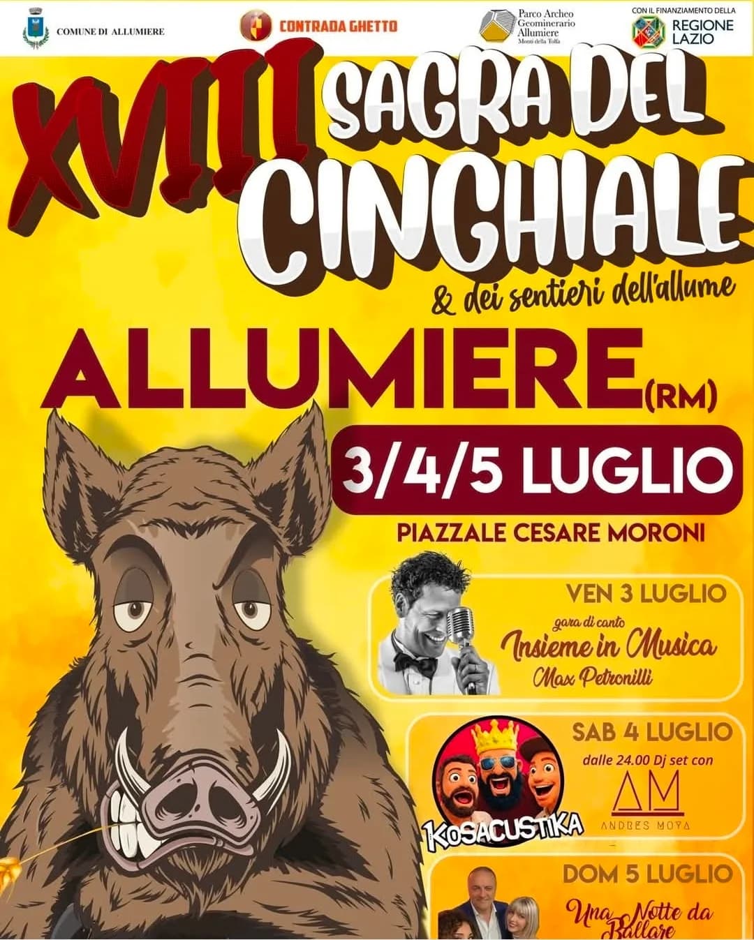XVIII Sagra del Cinghiale & dei Sentieri dell'Allume 2026