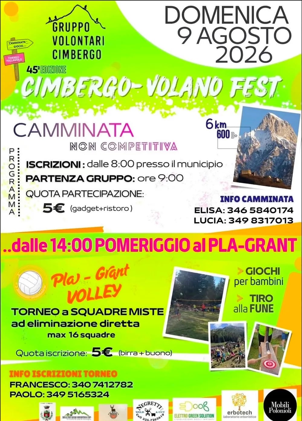 45ª Cimbergo-Volano Fest 2026