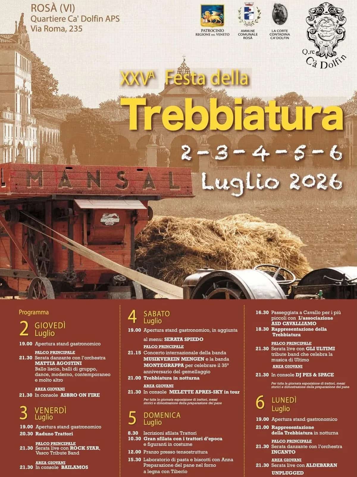 XXV Festa della Trebbiatura 2026