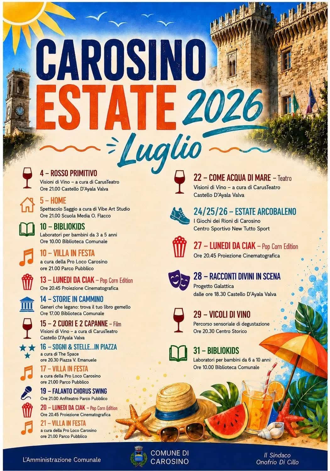 Carosino Estate 2026 - Luglio Eventi