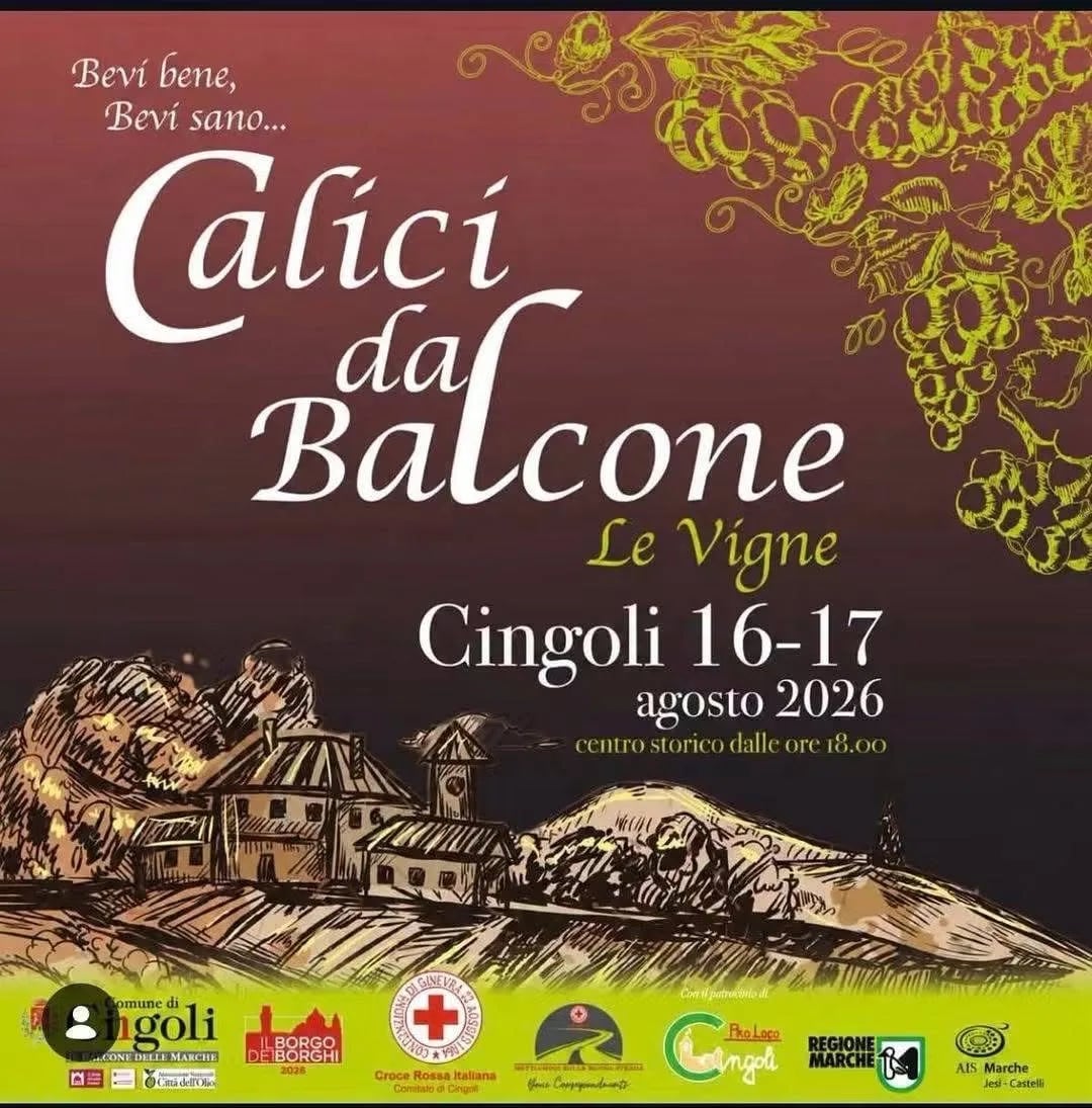Locandina Calici da Balcone Le Vigne Cingoli 2026 a Cingoli (Macerata)