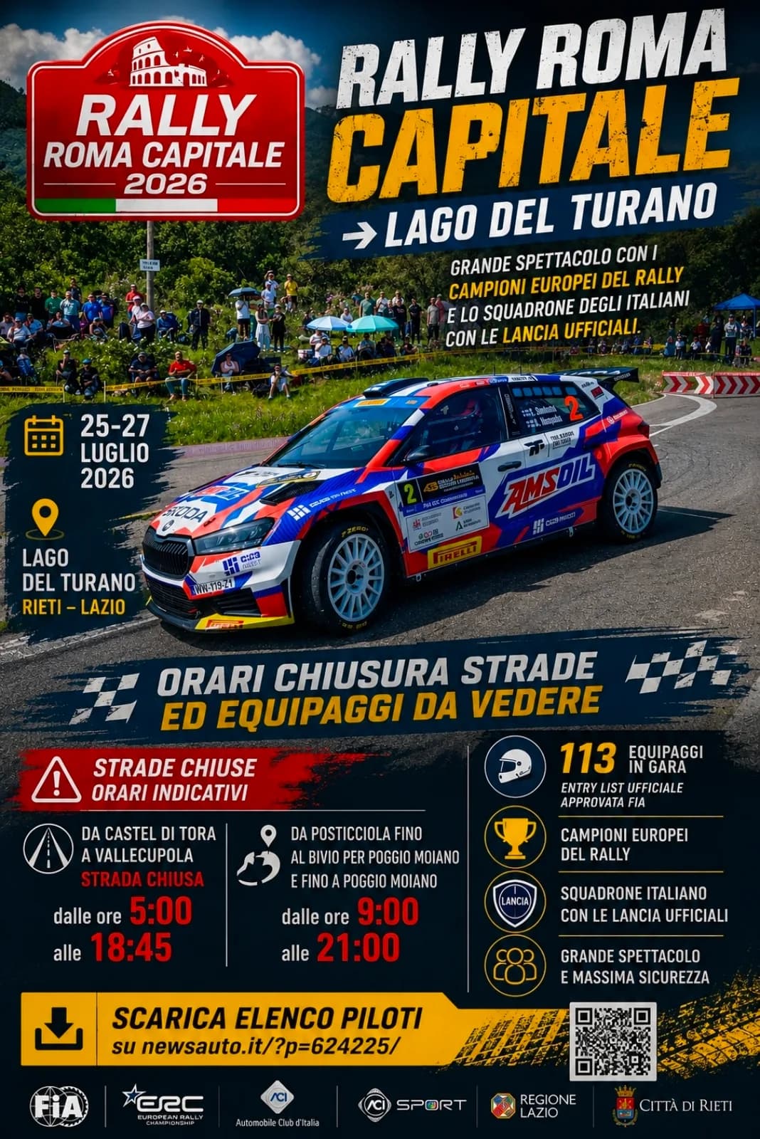 Rally Roma Capitale 2026 – Lago del Turano