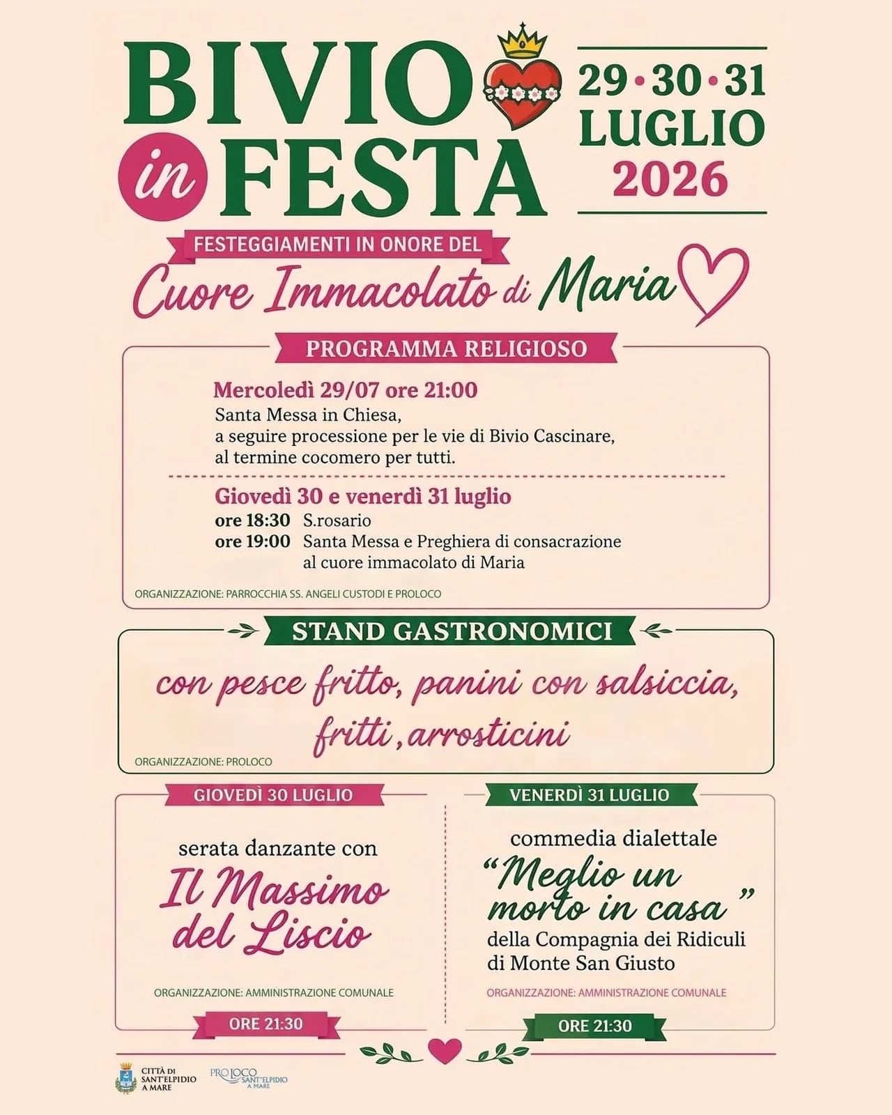 Bivio in Festa 2026: Rosario e Santa Messa (30/07)