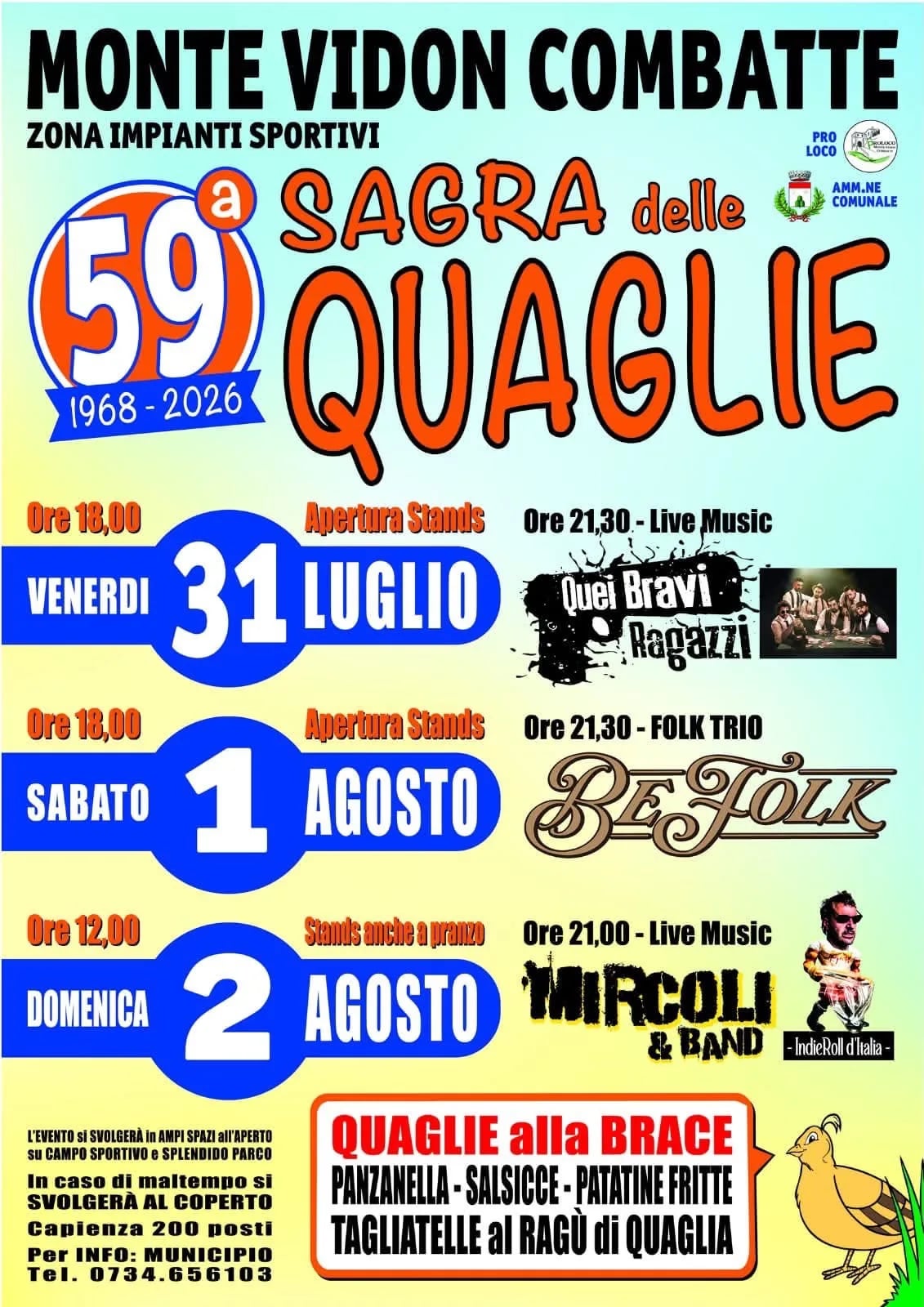59ª Sagra delle Quaglie 2026