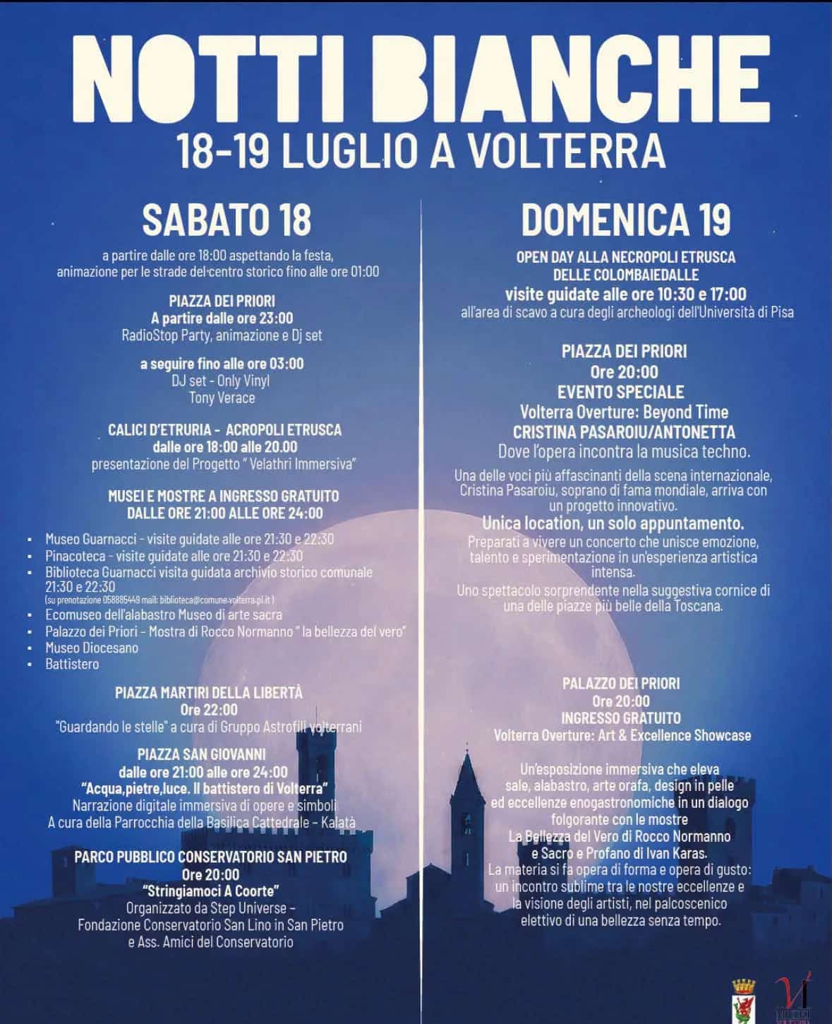 Notti Bianche 2026 a Volterra