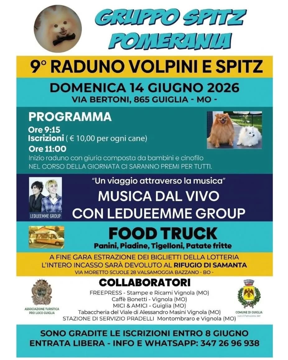 9° Raduno Volpini e Spitz 2026