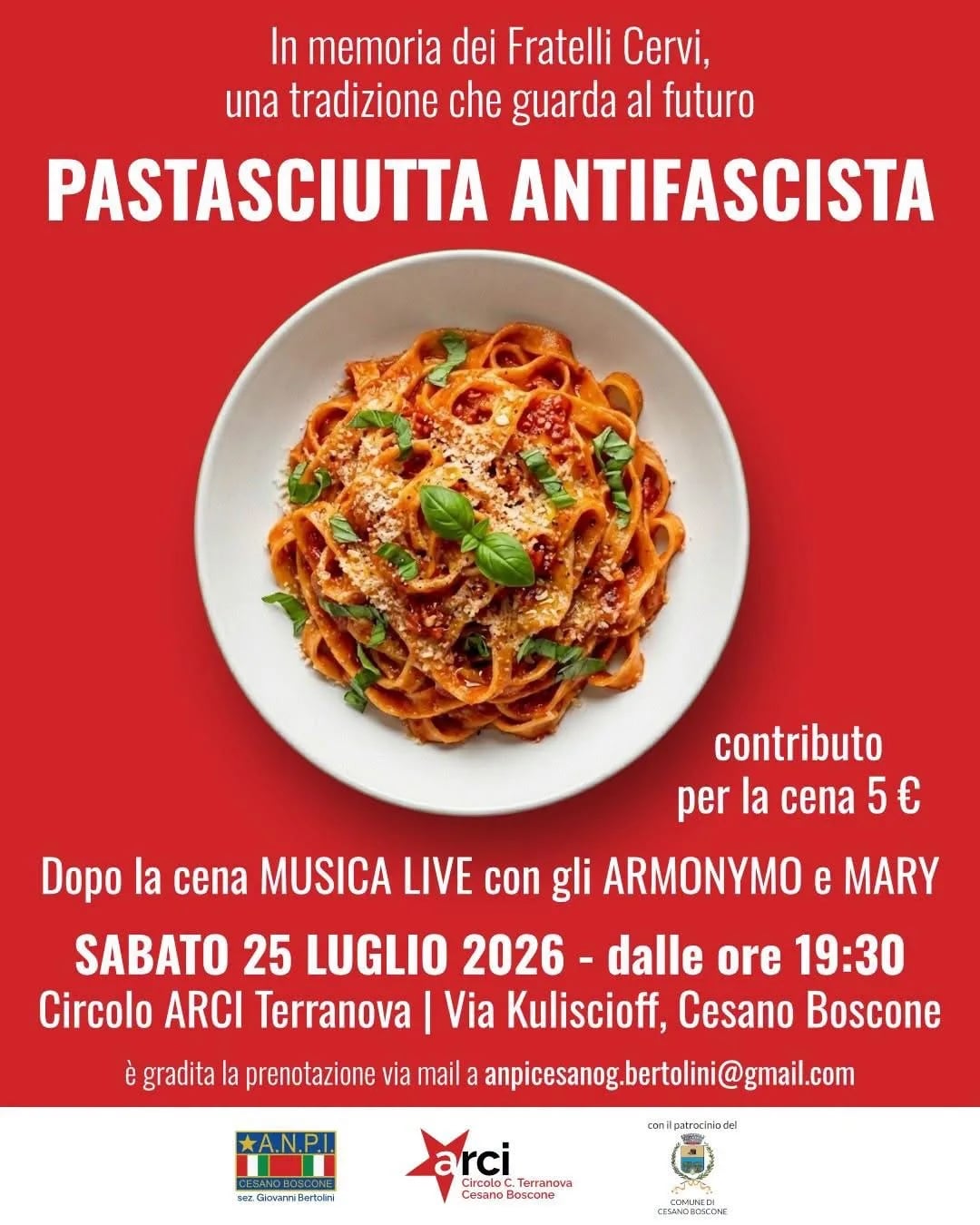 Pastasciutta Antifascista 2026