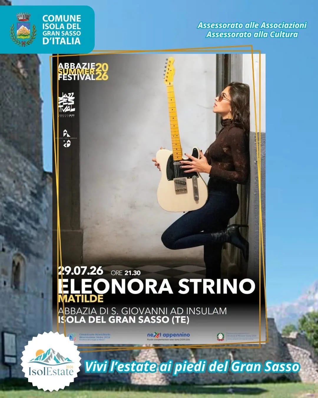 Abbazie Summer Festival 2026: Eleonora Strino Matilde