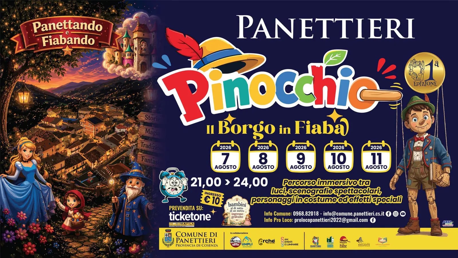 1ª Edizione Panettieri Pinocchio Il Borgo in Fiaba 2026