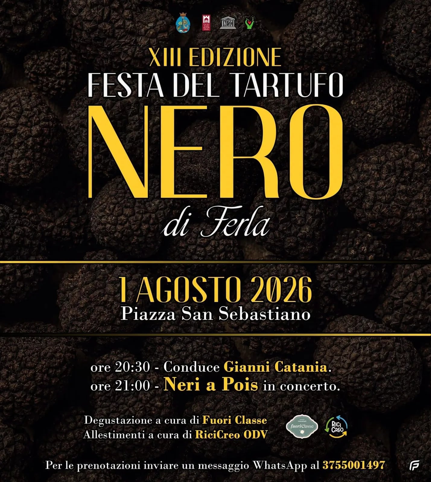13ª Festa del Tartufo Nero di Ferla 2026