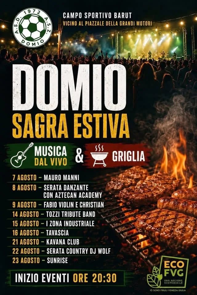 Locandina Kavana Club — Domio Sagra Estiva 2026 a Trieste (Trieste)