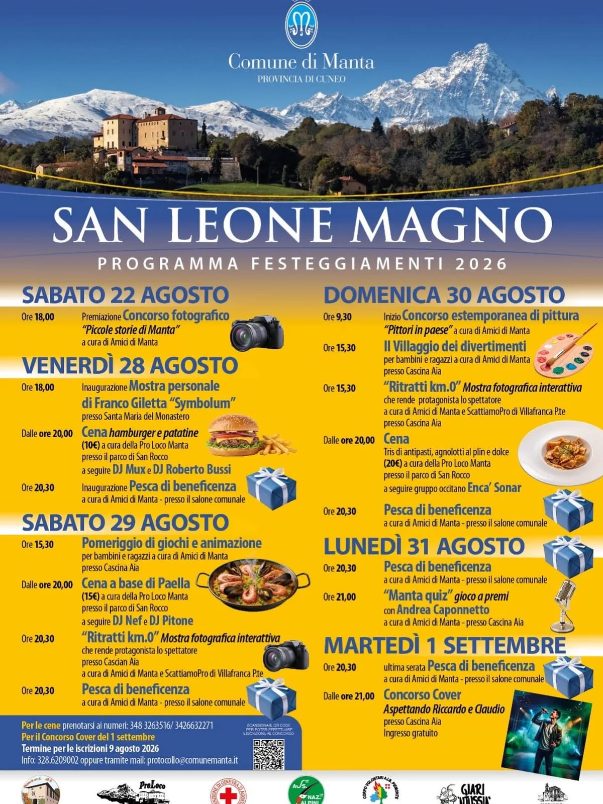 Locandina "Ritratti km.0" mostra interattiva 2026 a Manta (Cuneo)