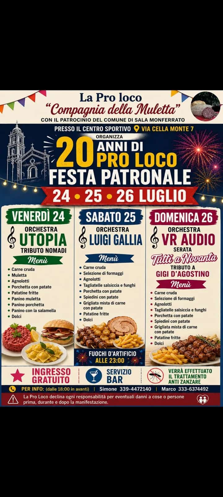Festa Patronale — 20 anni di Pro Loco 2026