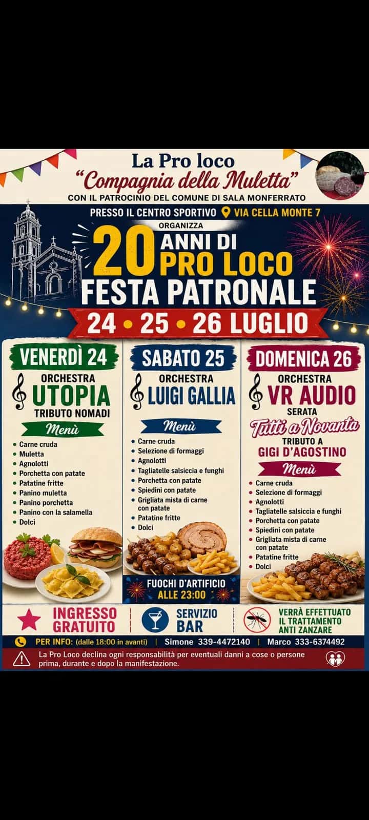 Festa Patronale — 20 anni di Pro Loco 2026