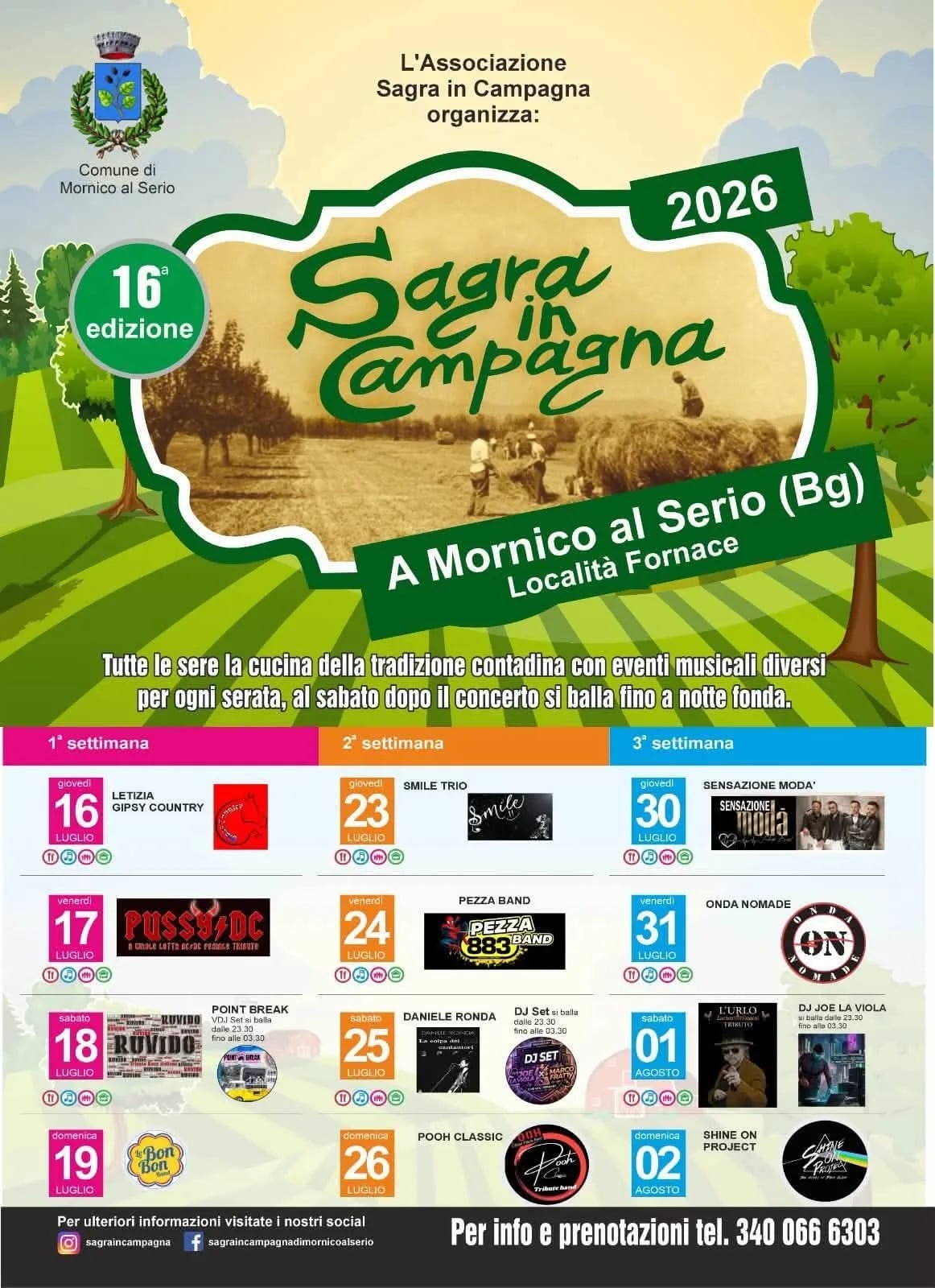 Sensazione Modà — Sagra in Campagna 2026