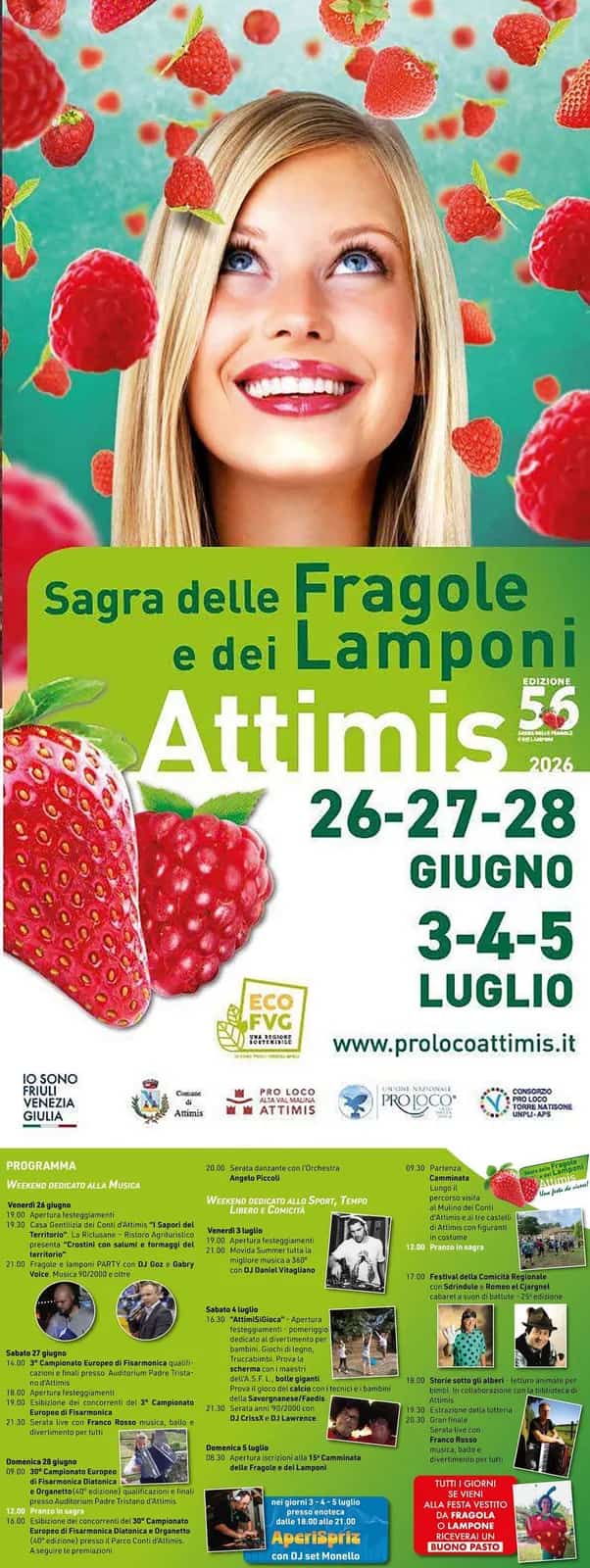 56ª Sagra delle Fragole e dei Lamponi Attimis 2026