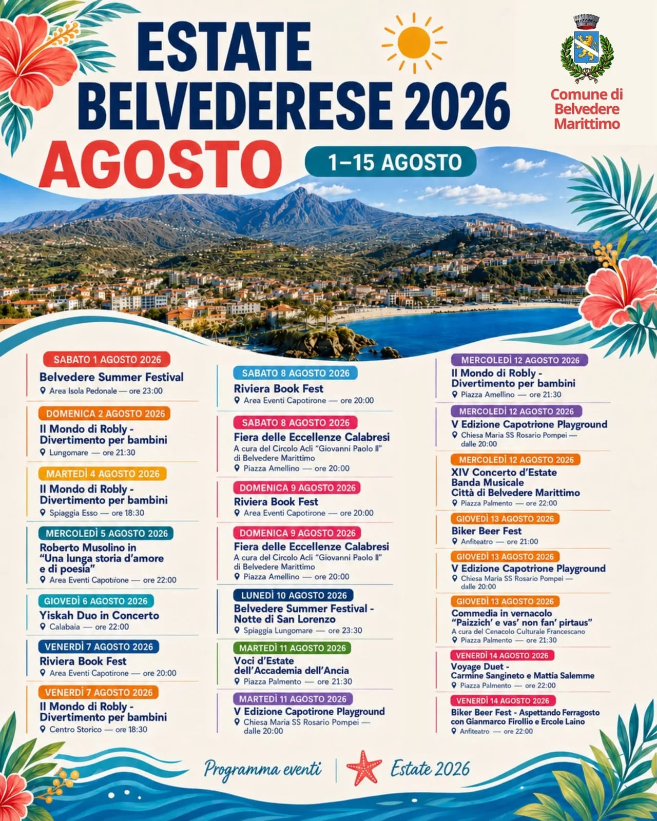 Locandina V Edizione Capotirone Playground 2026 a Belvedere Marittimo (Cosenza)
