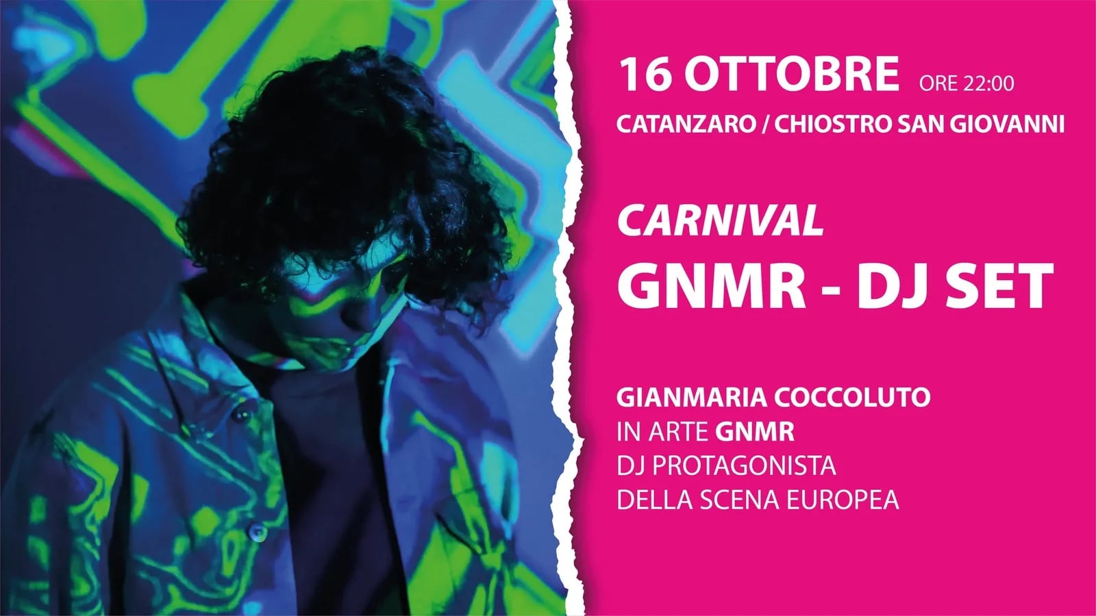 Locandina Carnival GNMR - DJ Set 2026 a Catanzaro (Catanzaro)