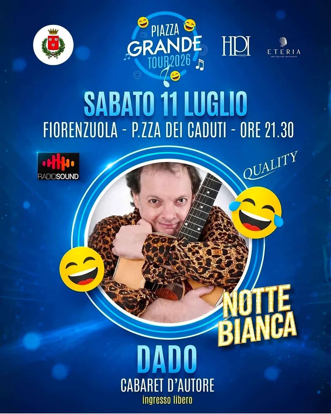 Piazza Grande HPI Tour 2026 - Dado Cabaret d'Autore