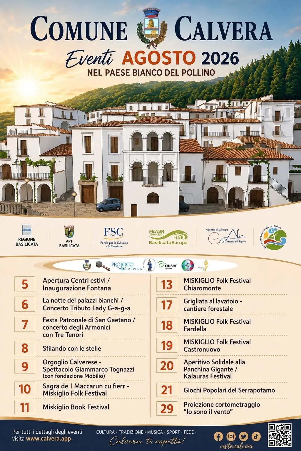 Locandina Miskiglio Folk Festival 2026 a Calvera (Potenza)