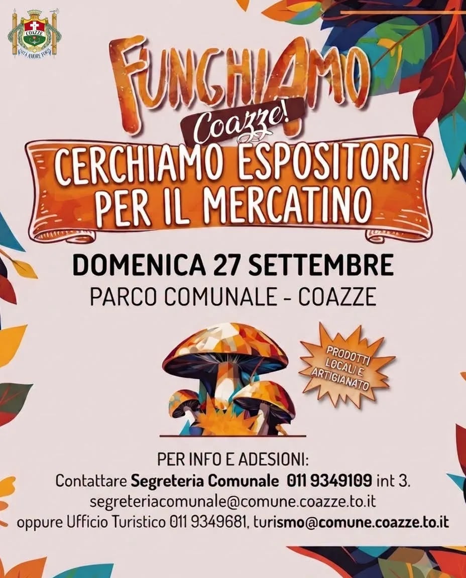 Mercatino Funghiamo Coazze 2026
