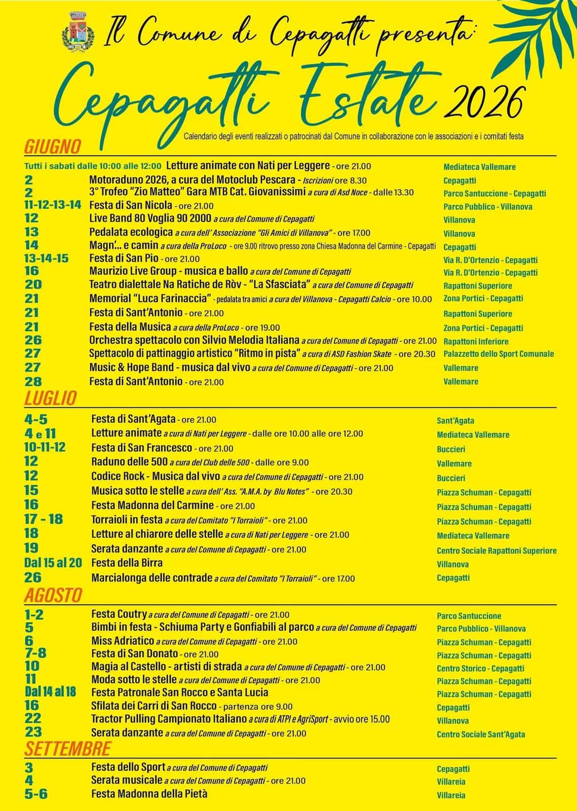Festa della Birra (15-20 luglio) — Cepagatti Estate 2026