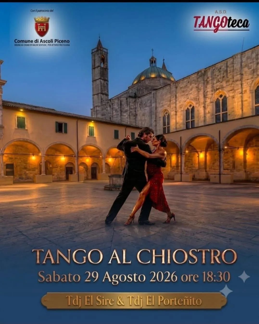 Locandina Tango al Chiostro 2026 a Ascoli Piceno (Ascoli piceno)