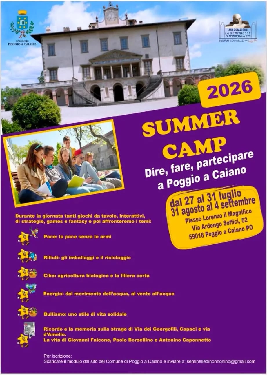Summer Camp 2026 — Poggio a Caiano