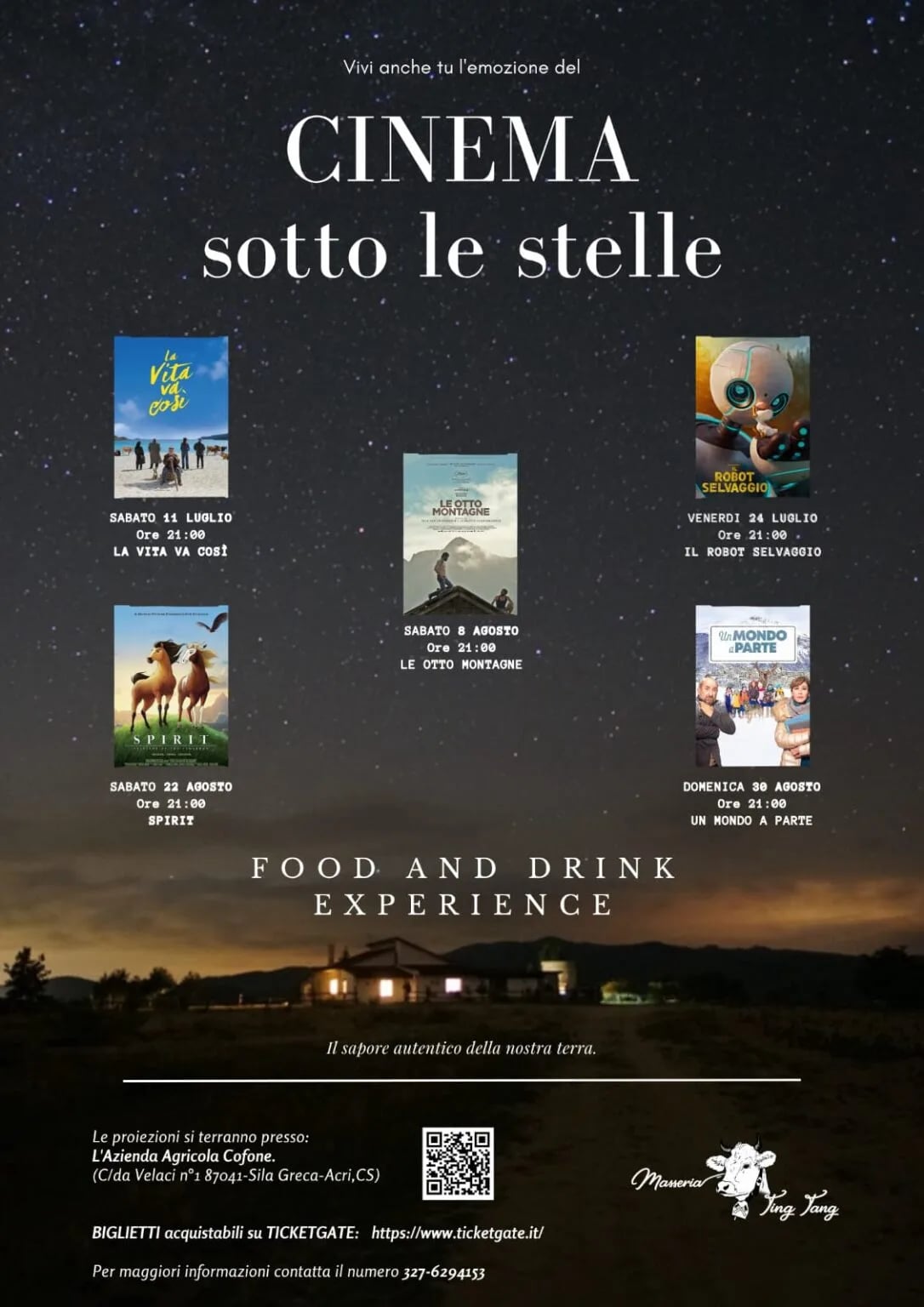 Locandina Cinema sotto le stelle: Un mondo a parte 2026 a Acri (Cosenza)