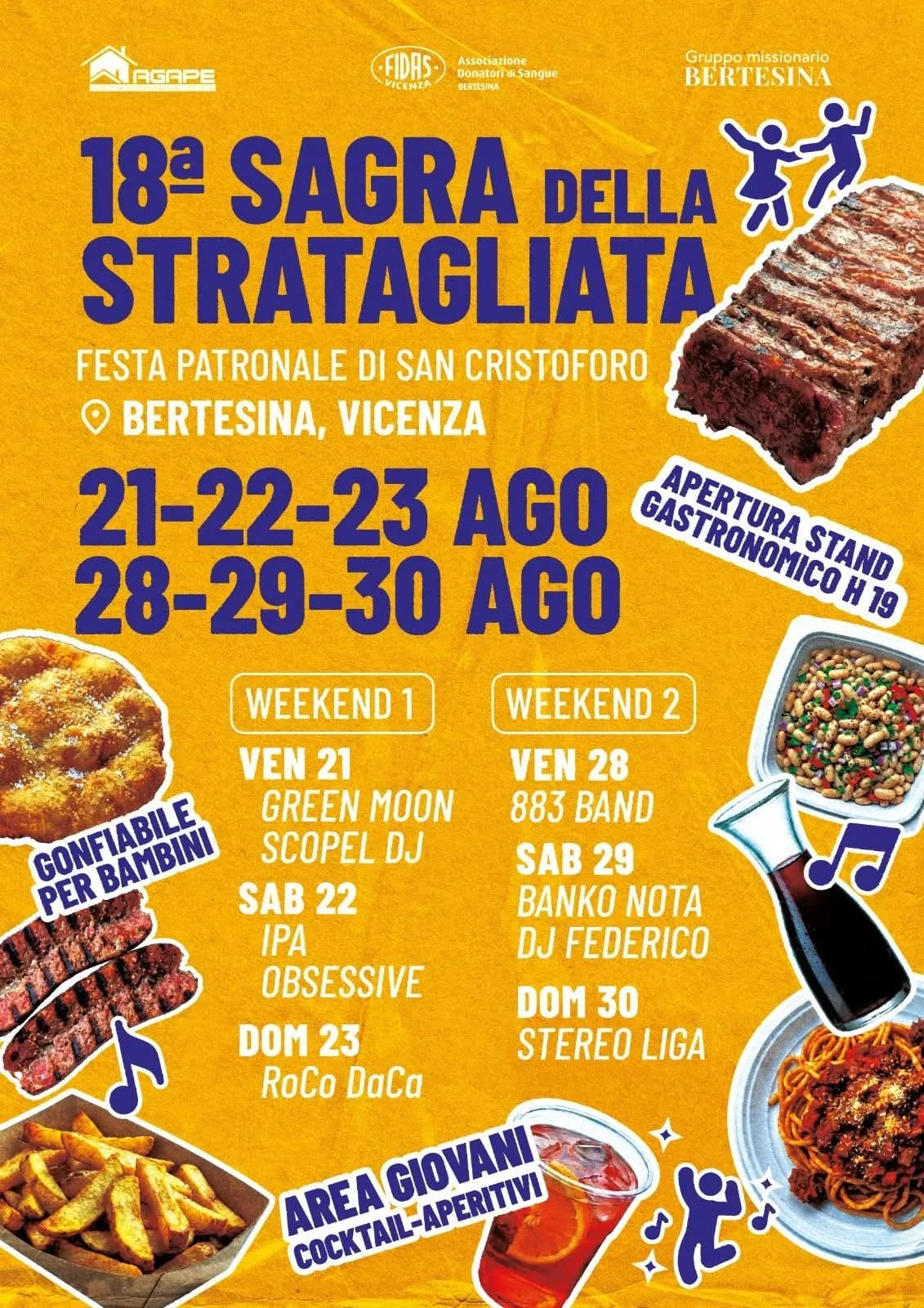 Locandina 18ª Sagra della Stratagliata 2026 a Vicenza (Vicenza)