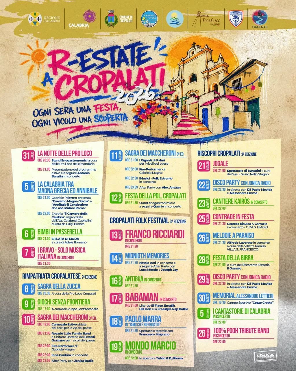 Locandina R-Estate a Cropalati 2026 a Cropalati (Cosenza)