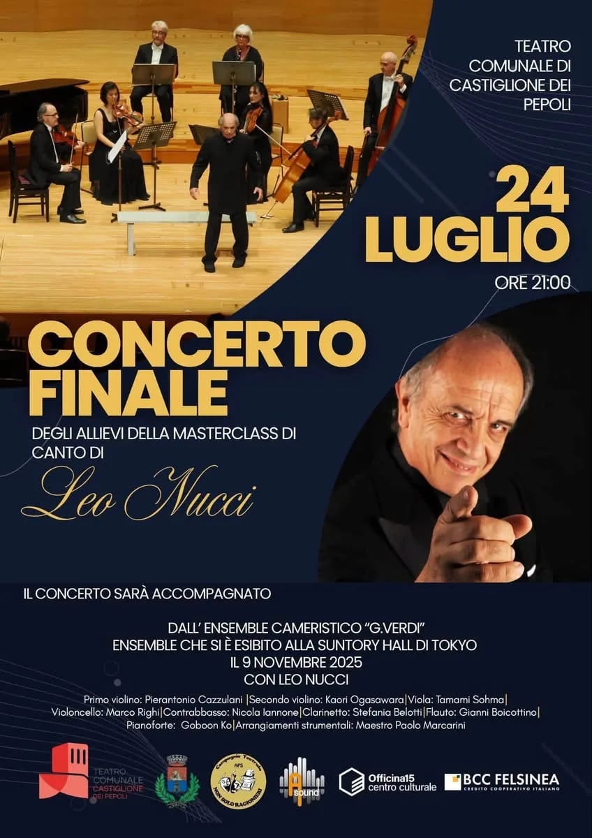 Concerto finale Masterclass di canto 2026