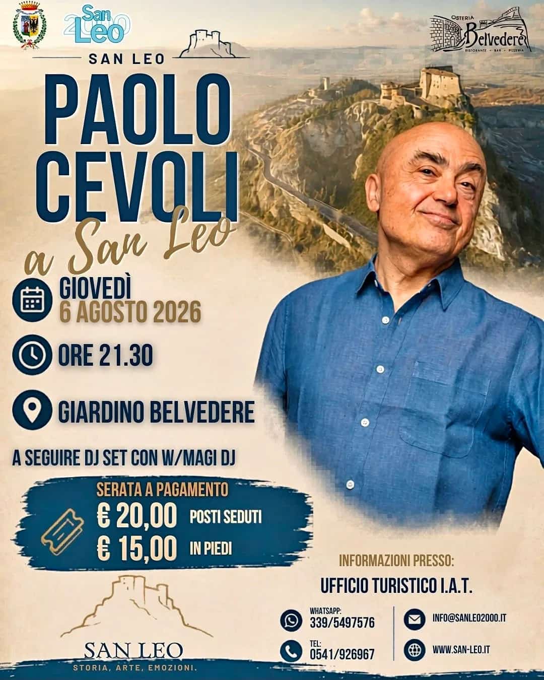 Paolo Cevoli a San Leo 2026