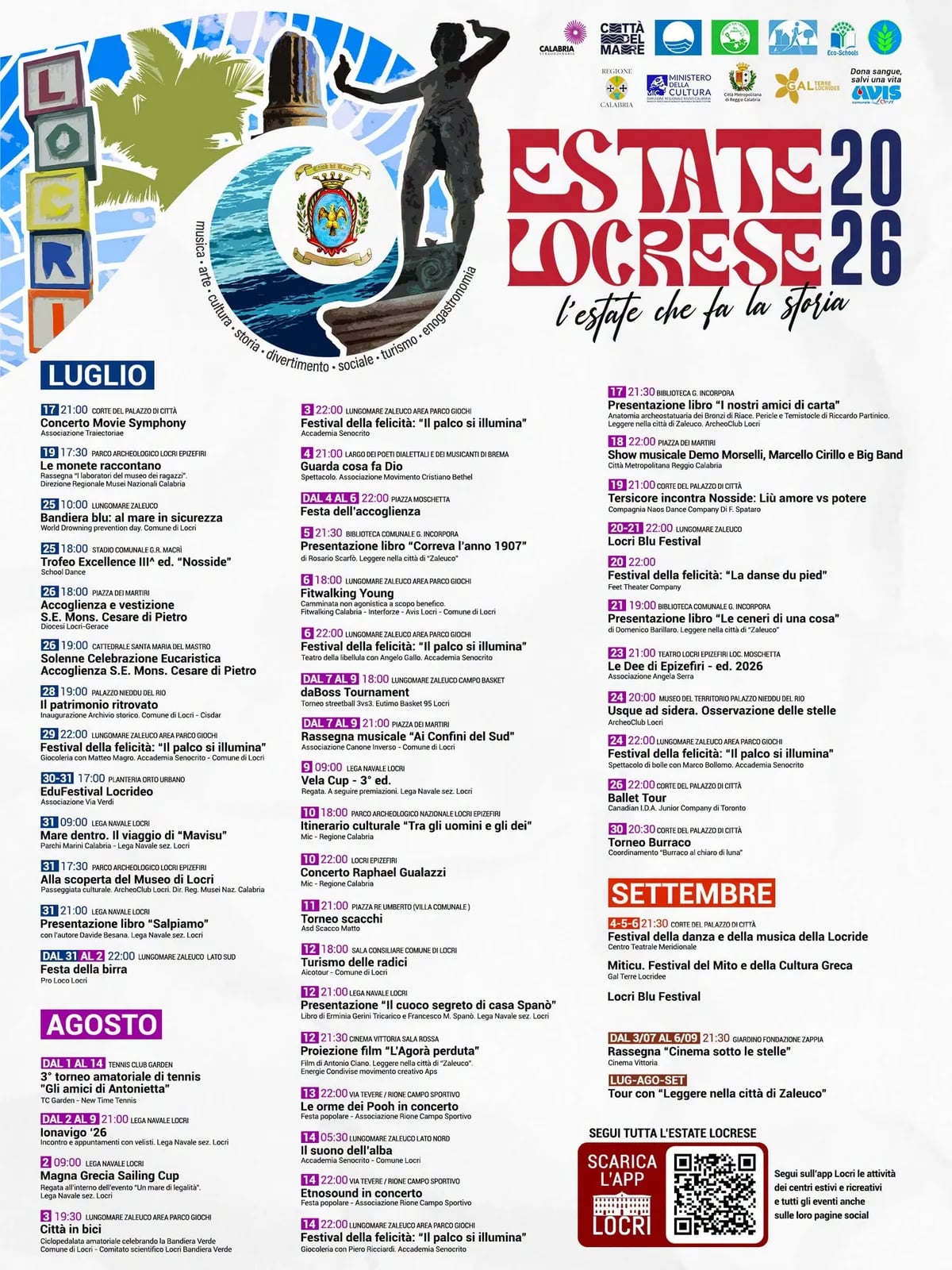 Locandina Festival della felicità: Il palco si illumina 2026 (24 ago) a Locri (Reggio calabria)
