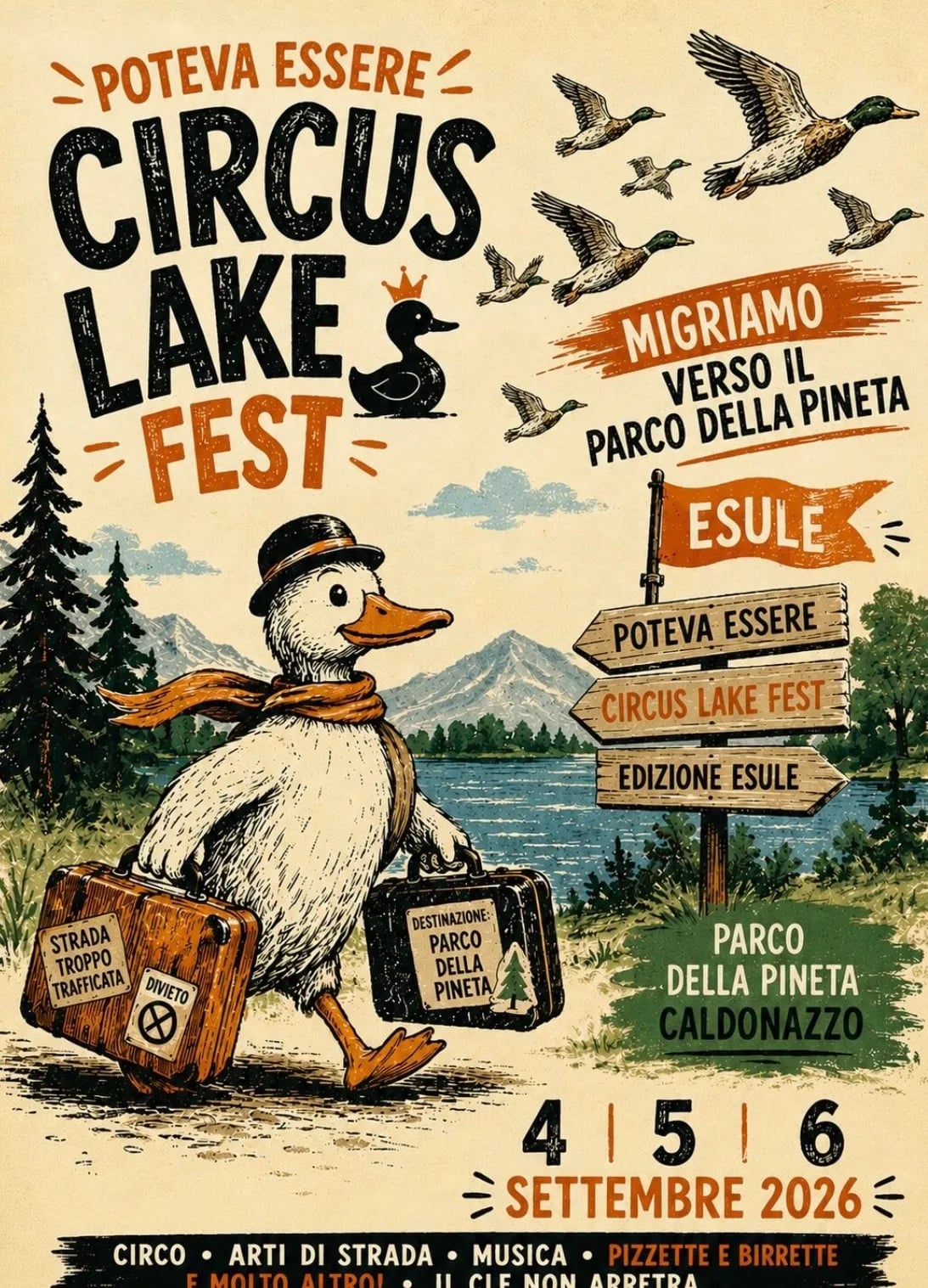 Locandina Circus Lake Fest — Edizione Esule 2026 a Caldonazzo (Trento)