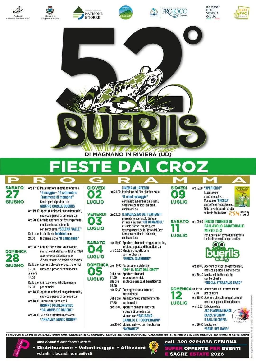 52ª Bueriis di Magnano in Riviera 2026