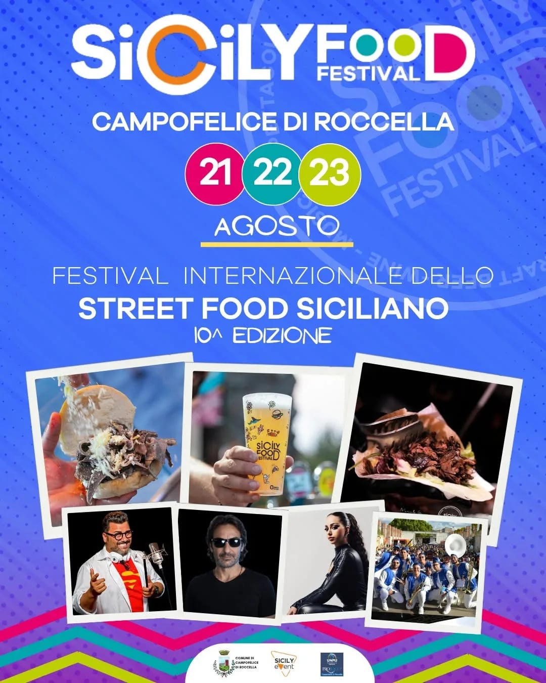 Locandina 10ª Festival Internazionale dello Street Food Siciliano 2026 a Campofelice di Roccella (Palermo)