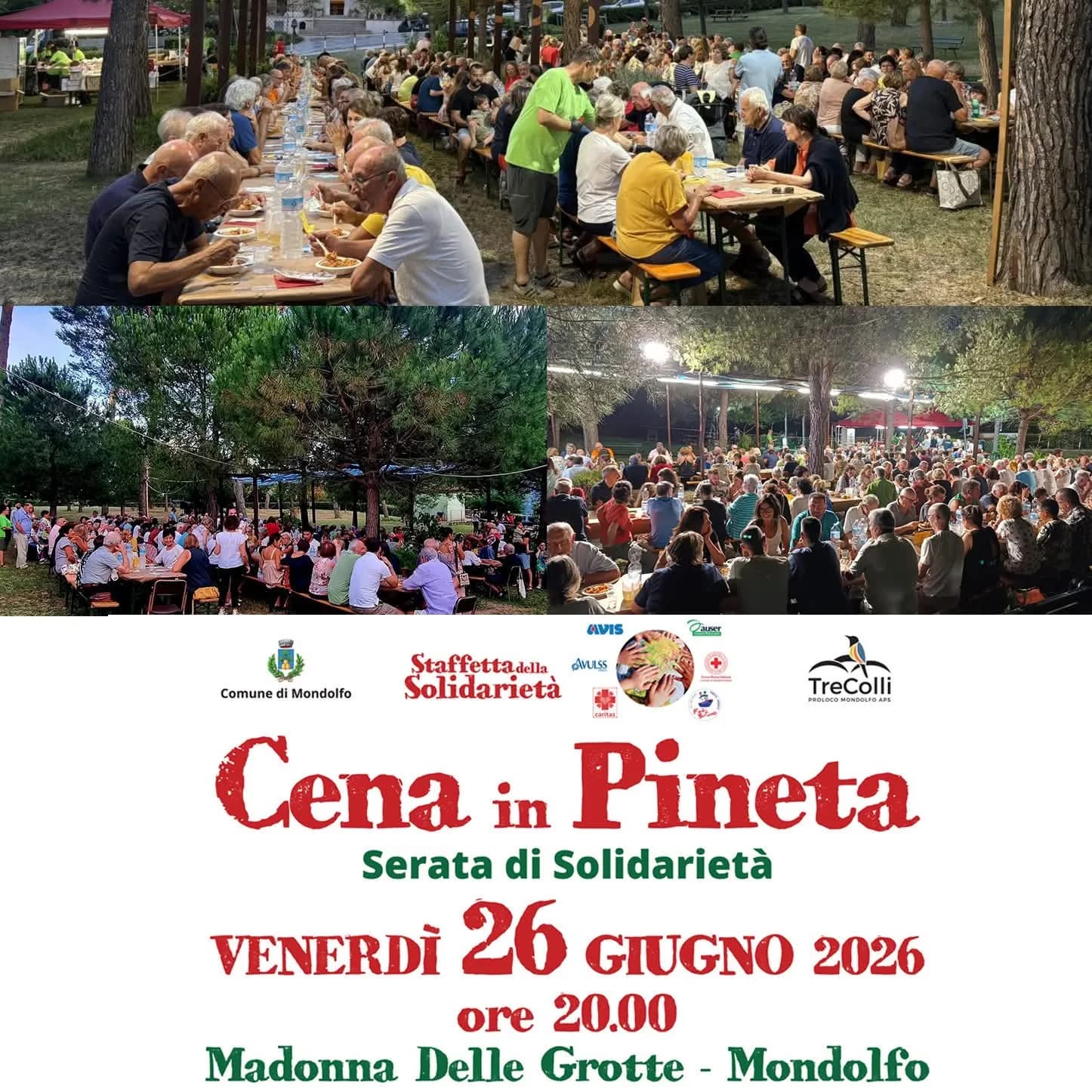 Cena in Pineta 2026