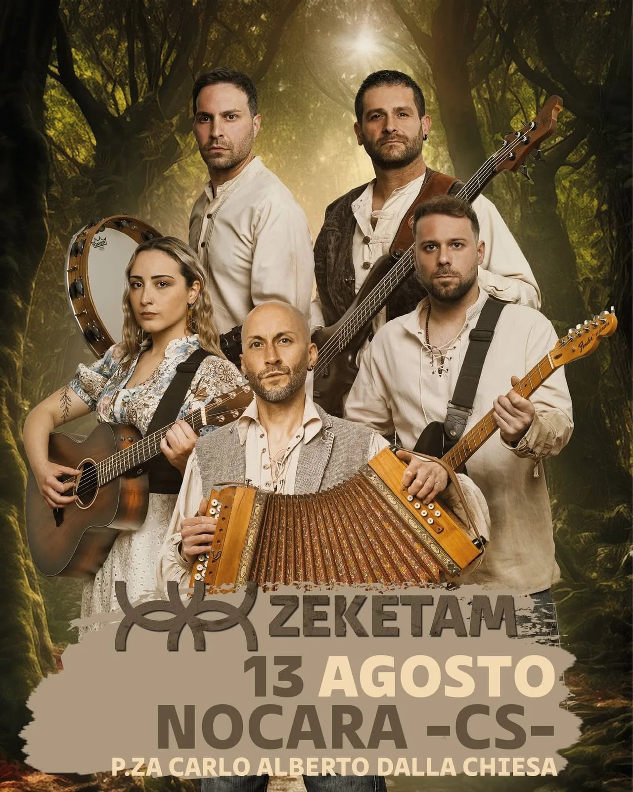Locandina Zeketam 2026 Concerto a Nocara a Nocara (Cosenza)