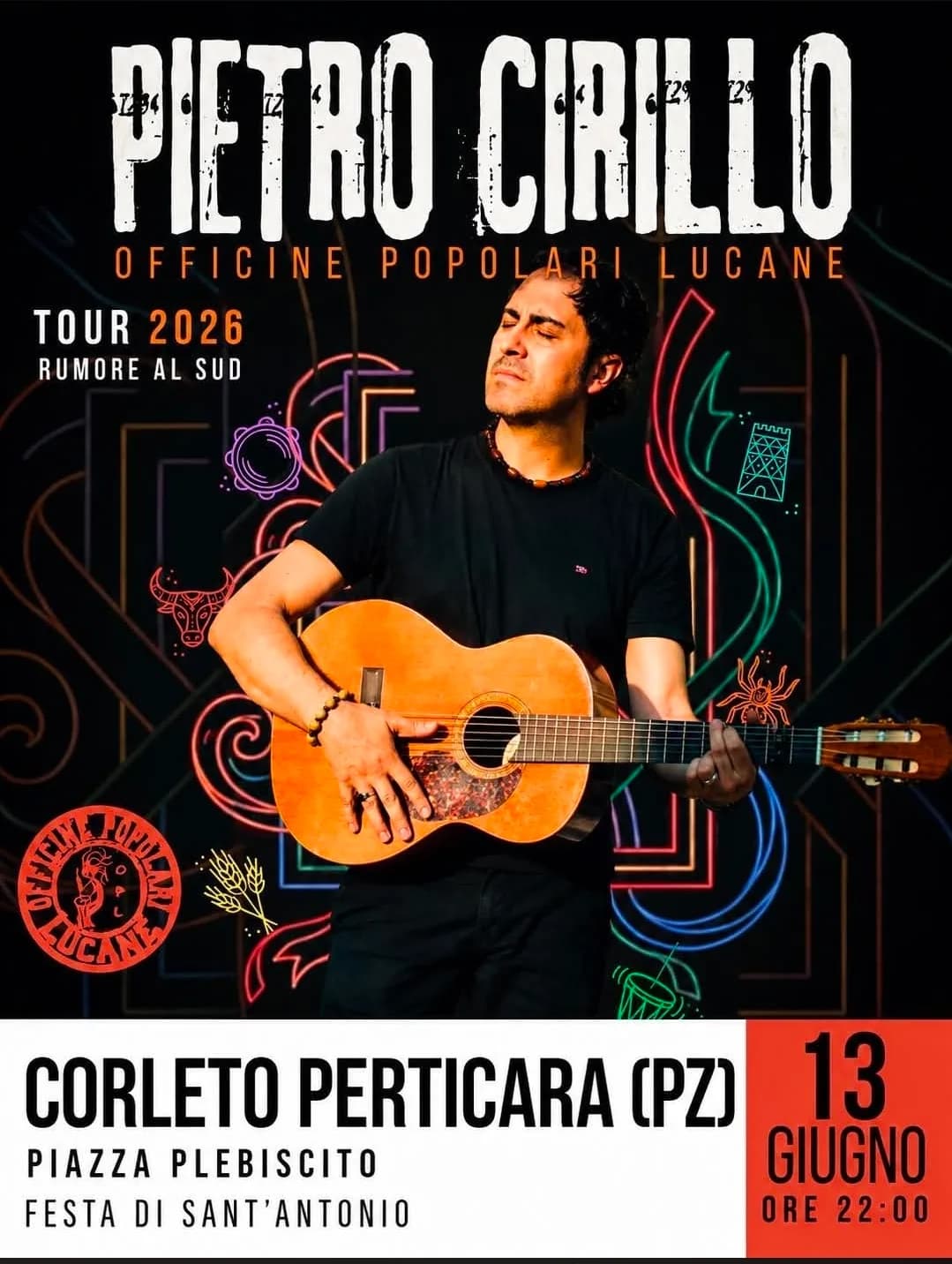 Pietro Cirillo Tour 2026 - Rumore al Sud
