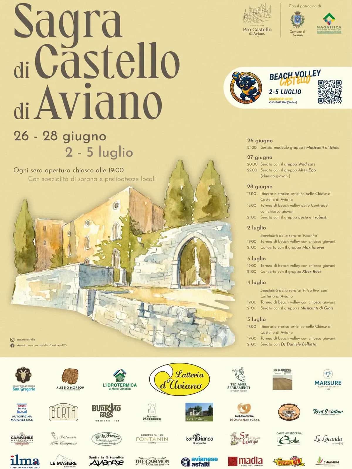 Sagra di Castello di Aviano 2026