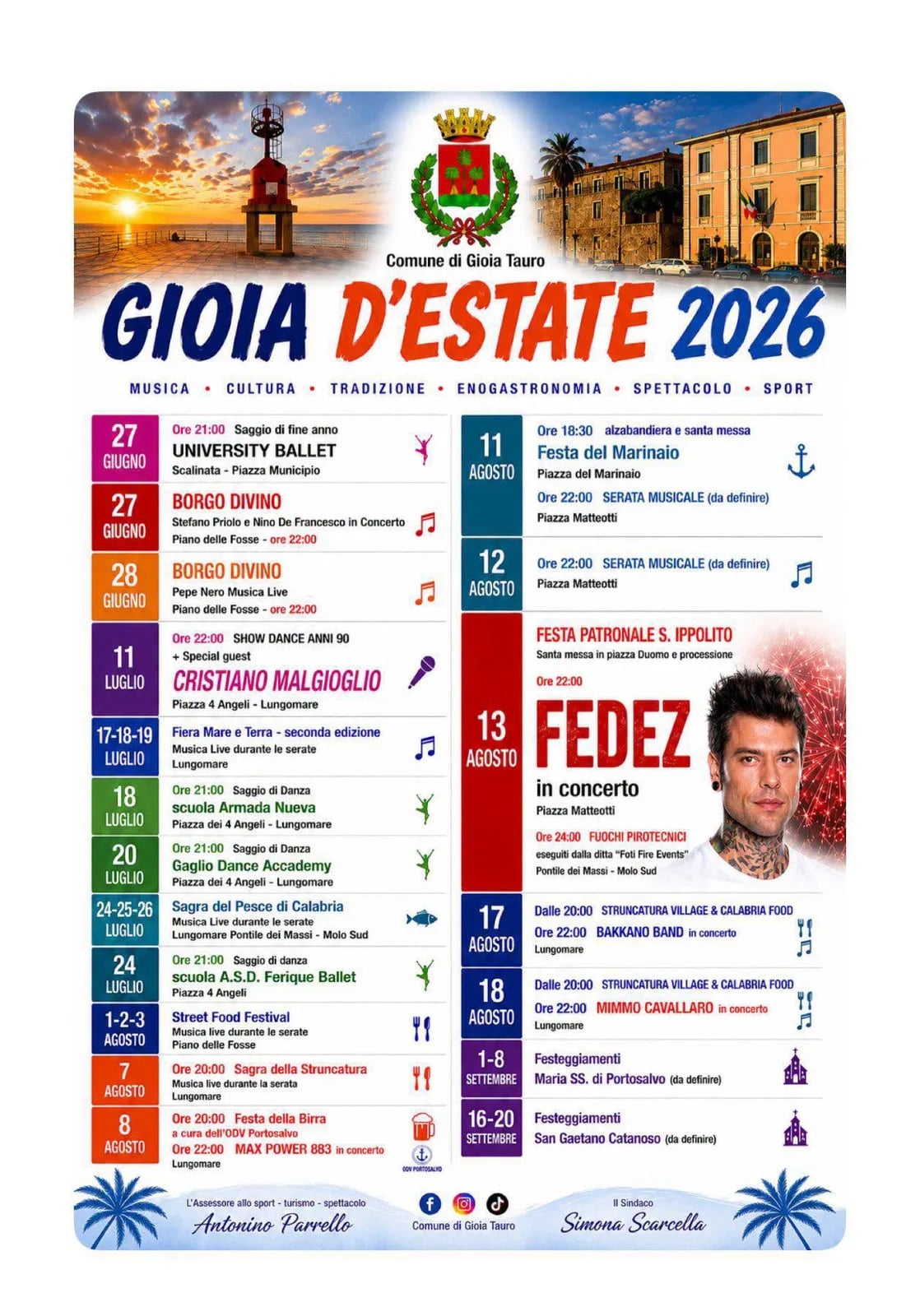 Locandina Struncatura Village & Calabria Food 2026 a Gioia Tauro (Reggio calabria)