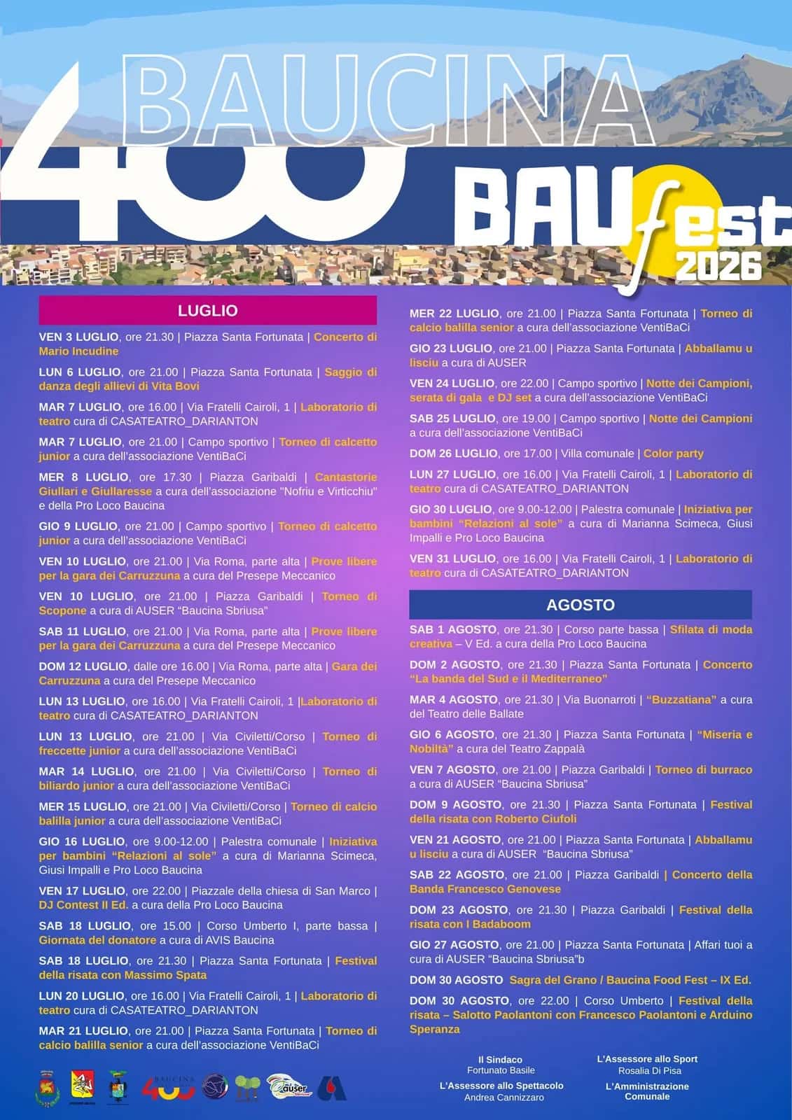 Cantastorie Giullari e Giullaresse — BAUfest 2026