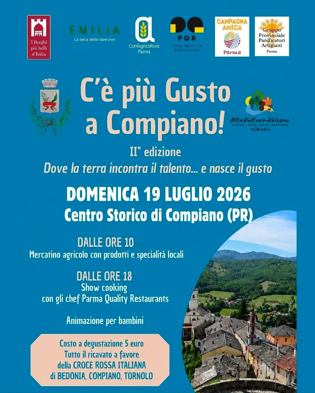 IIª Edizione C'è più Gusto a Compiano 2026