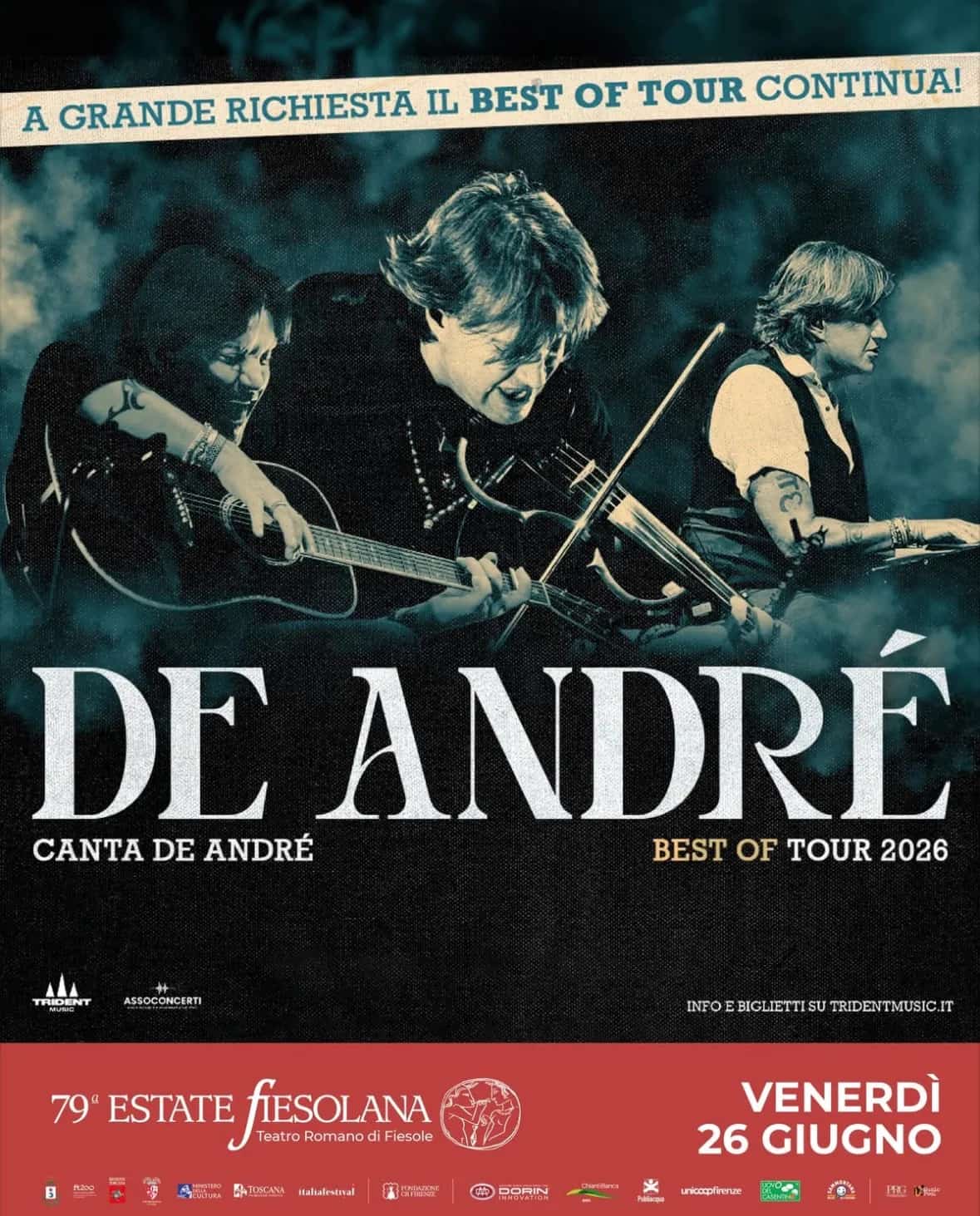 Canta De André - Best Of Tour 2026