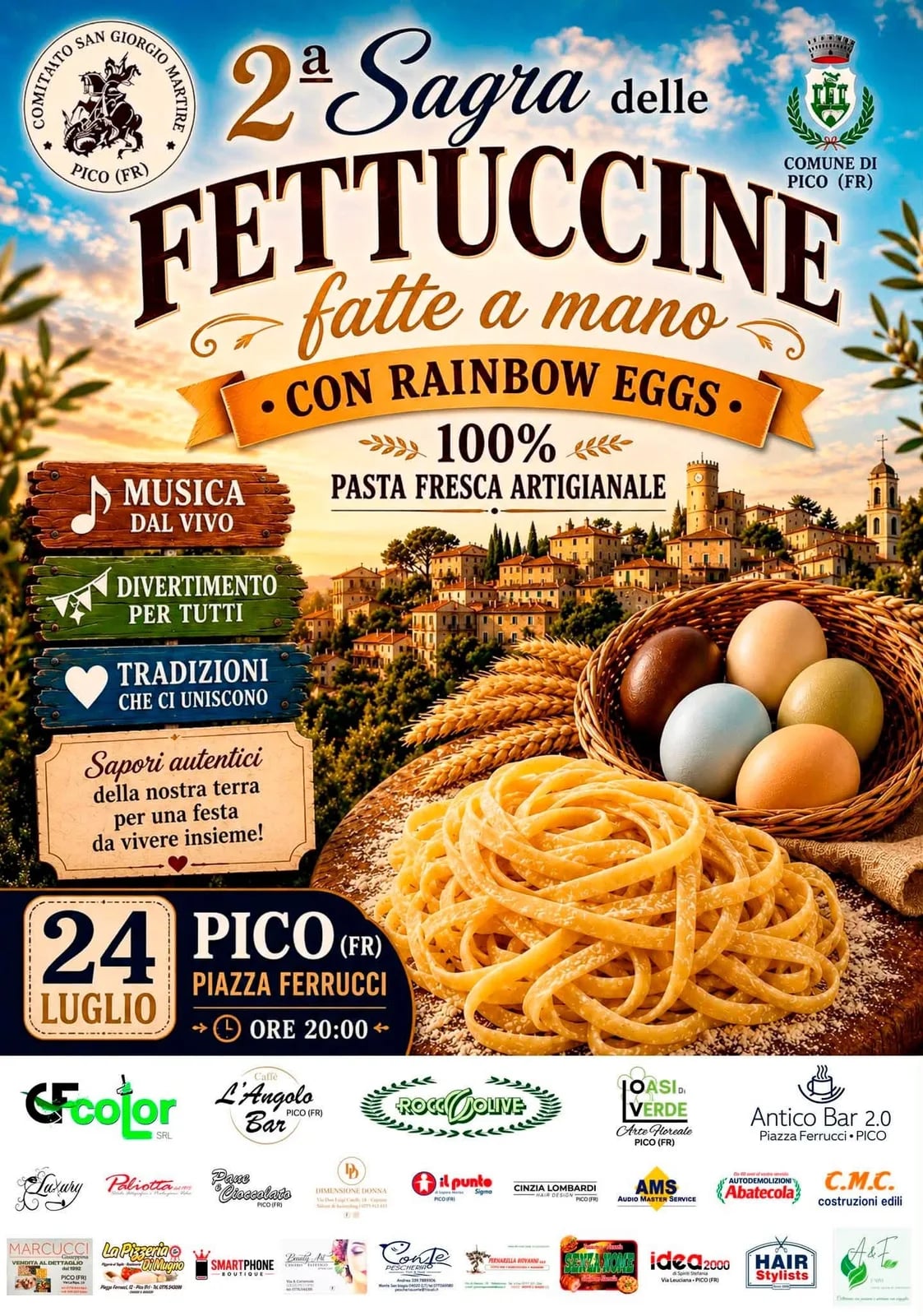 2ª Sagra delle Fettuccine 2026 a Pico