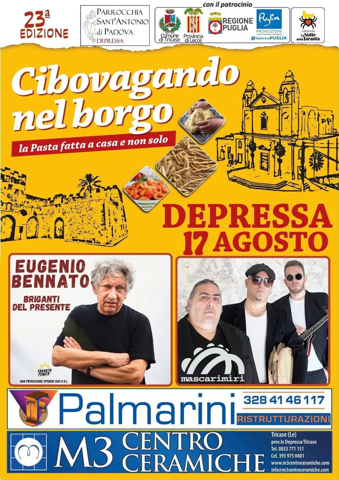 Locandina 23ª Cibovagando nel borgo 2026 a Tricase (Lecce)