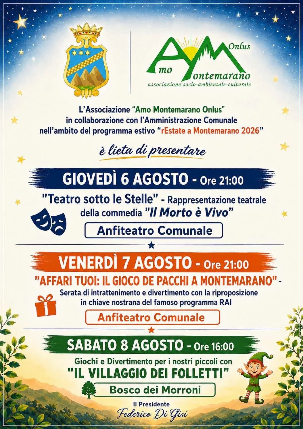 Locandina Il Villaggio dei Folletti 2026 a Montemarano (Avellino)