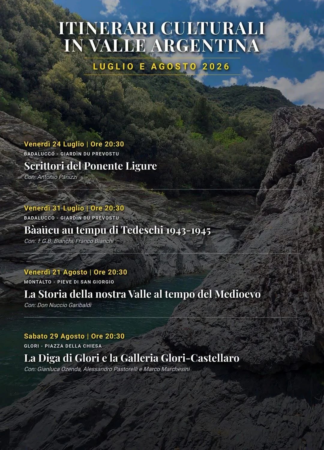 Bàaucu au tempu di Tedeschi 1943-1945 — Itinerari 2026