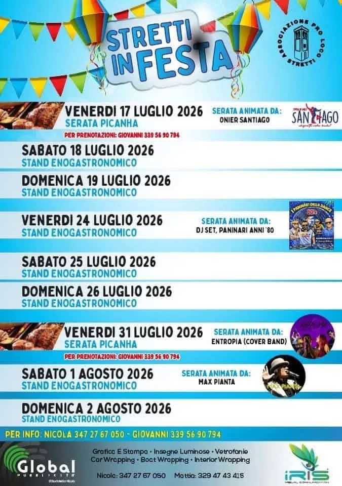 Stretti in Festa — Stand Enogastronomico 2026